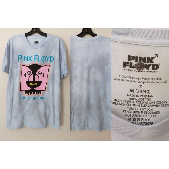Pink Floyd Men’s Medium Shirt Tie-Dye Graphic Band Tee The Division‎ Bell - Picture 1 of 7